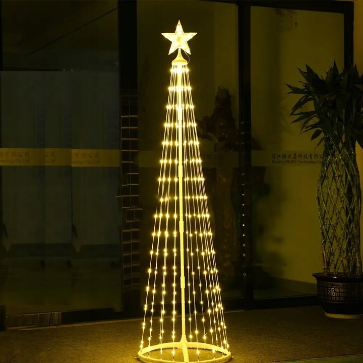 Dekoracyjna choinka ze świątecznymi lampkami LED do ulicy ogrodu i pokoju