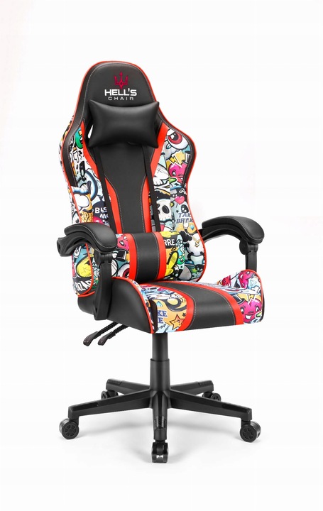 FOTEL GAMINGOWY DLA GRACZA BIUROWY HELL'S