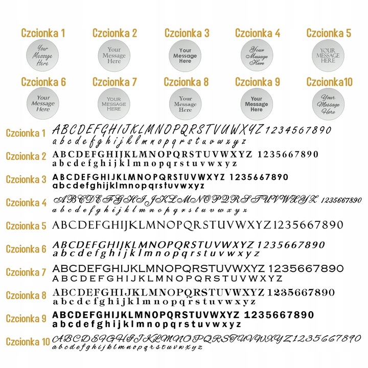 Personalizowane spinki do mankietów | Pozłacane