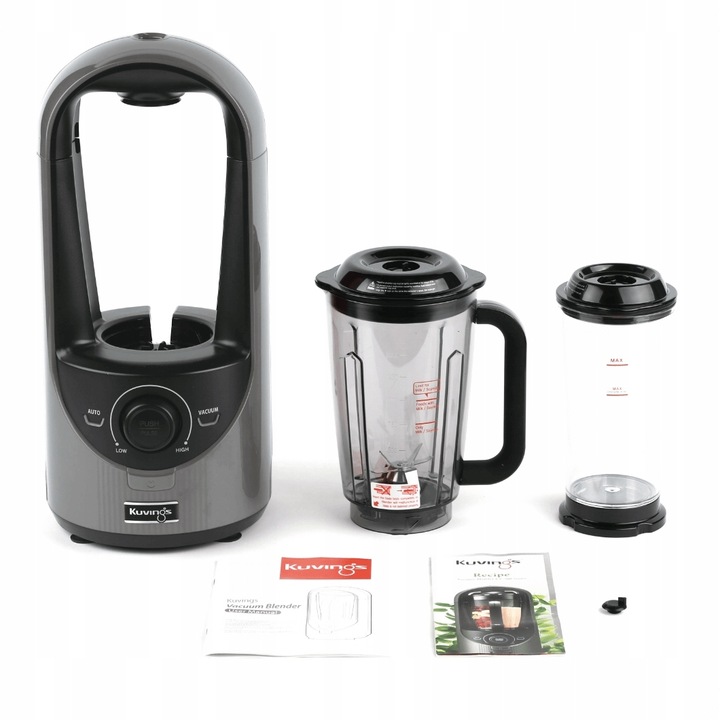 BLENDER KIELICHOWY PRÓŻNIOWY KUVINGS KV200 SREBRNY