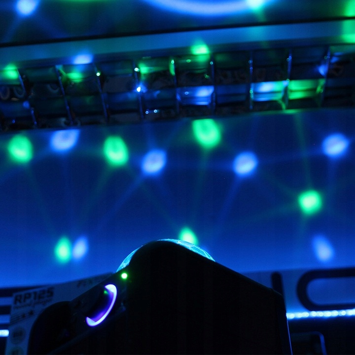 GŁOŚNIK BLUETOOTH LED RGB 50W+ MIKROFON KARAOKE