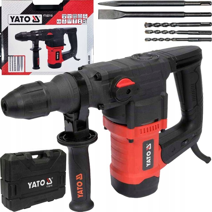 Młot udarowy SDS Plus sieciowe Yato 4,5 J 1100 W 230 V