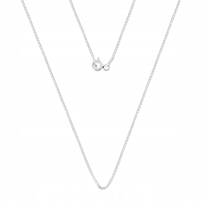Łańcuszek Srebrny pr. 925 Splot Venecjana Kostka Lśniący | 55 cm x 0,7 mm