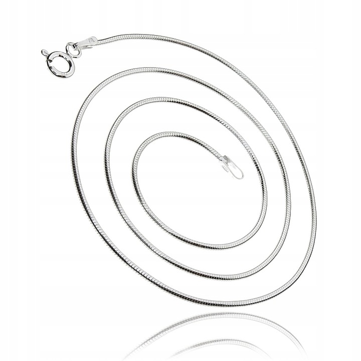 Łańcuszek Srebro LINKA OKRĄGŁA MOCNA 45cm