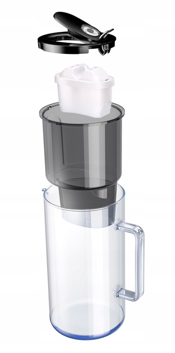 Dzbanek szklany filtrujący do wody Aquaphor Glass biały 7 filtrów Maxfor Mg