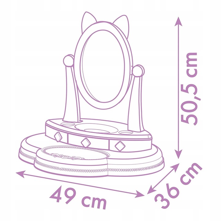SMOBY KOCI DOMEK GABI TOALETKA studio piękności dla dziewczynki +3 lata