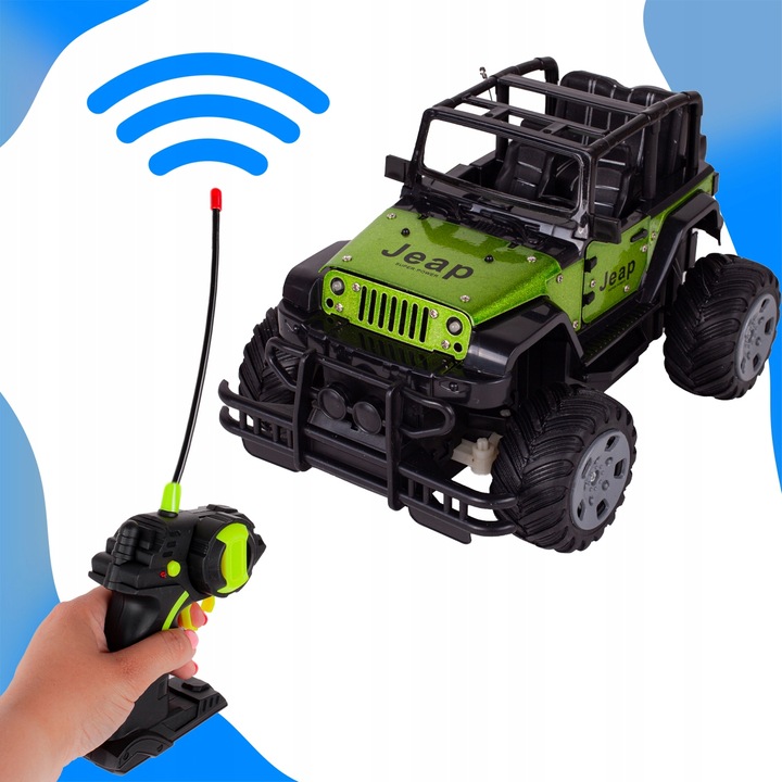 SAMOCHÓD AUTO TERENOWE JEEP RC 1:20 METALOWE ZDALNIE STEROWANE DLA CHŁOPCA