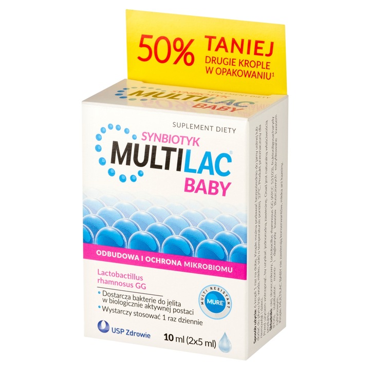 Multilac Baby Synbiotyk Probiotyk Dla Dzieci 2x5ml
