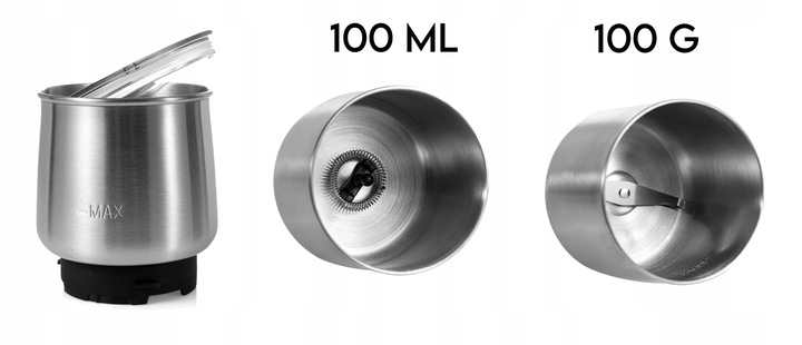 Młynek do kawy i spieniacz do mleka First Austria
