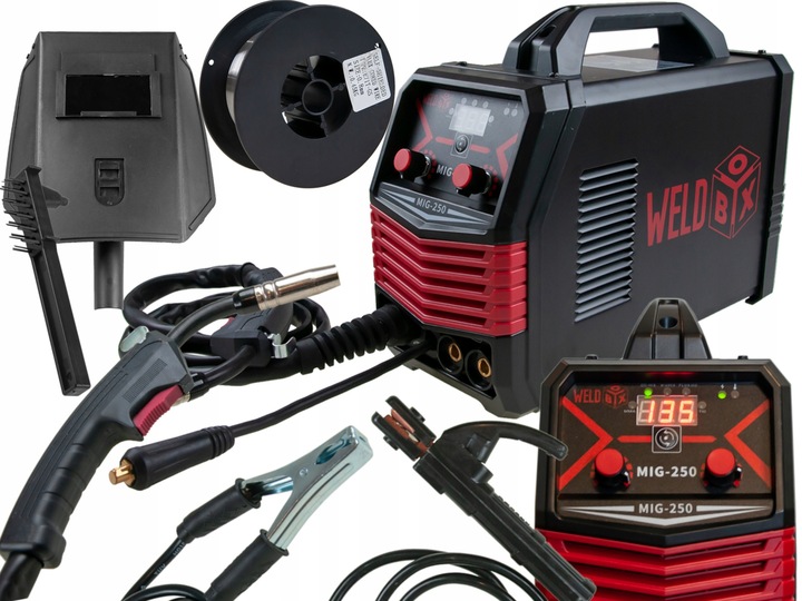 Spawarka inwertorowa MIGomat IGBT spawanie z gazem i bez drut 0,8-1,0mm