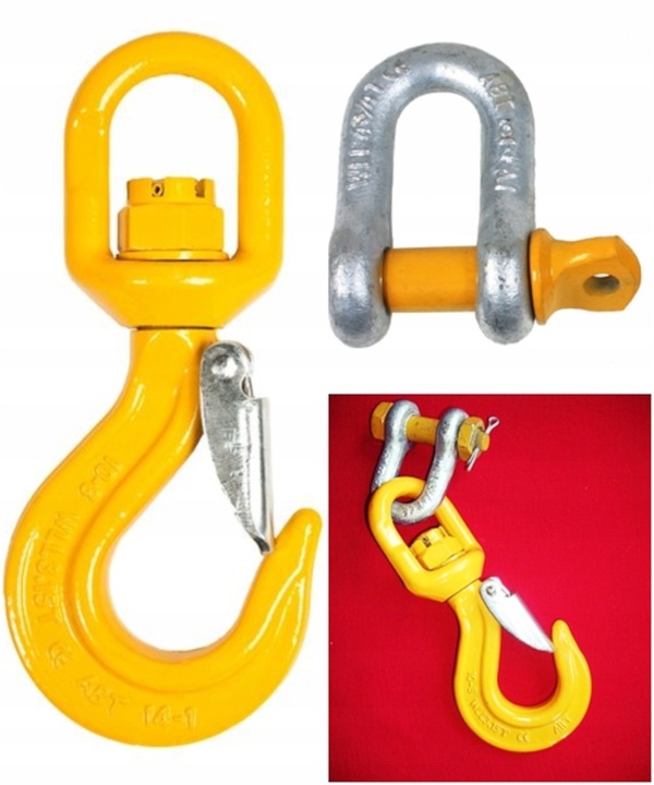 HAK OBROTOWY 5,3 t + SZEKLA 8 t ZESTAW atest CE