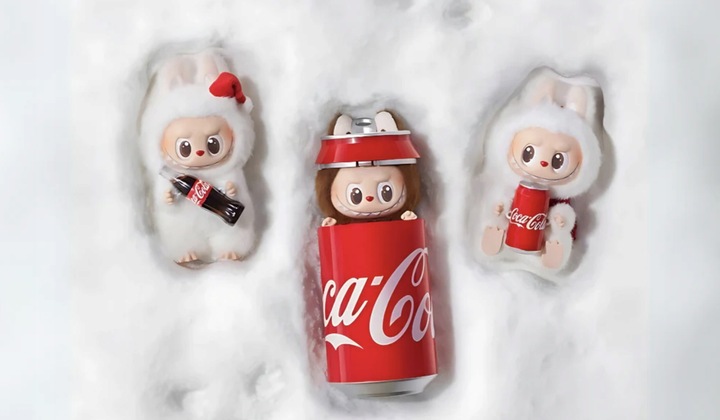 LABUBU COCA-COLA THE MONSTERS BRELOK MASKOTKA PLUSZOWA KOLEKCJONERSKA