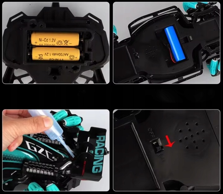 SAMOCHÓD ZDALNIE STEROWANY DUŻY AUTO PILOT RC + ZEGAREK STERUJĄCY DRIFT 4x4