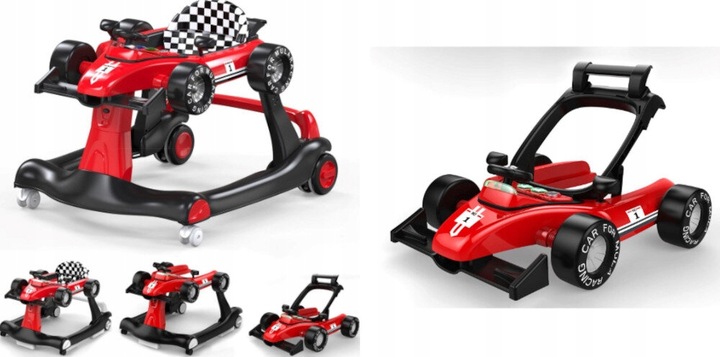 Chodzik SUN BABY Formuła 1 3w1 B01.024.0.1 Czerwony