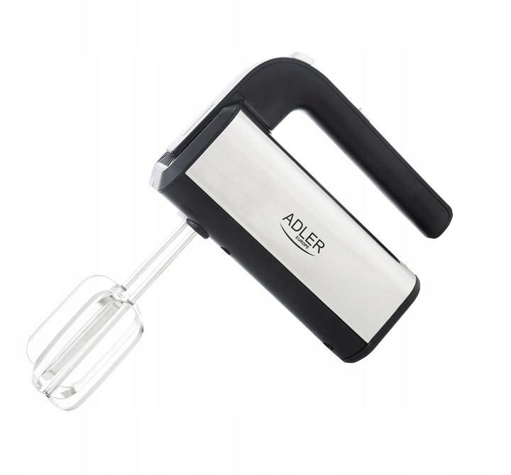 Mikser Ręczny Robot Kuchenny 800W 5 Biegów TURBO 4 Końcówki Mieszadła Haki