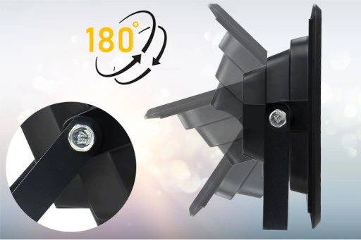 MOCNY NAŚWIETLACZ LED HALOGEN LAMPA SOLARNA ZEWNĘTRZNA IP67 100W 10.000lm