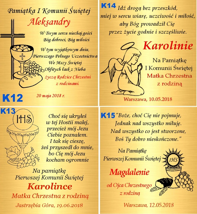 Złoty Łańcuszek 925 Krzyżyk Medalik Komunia Chrzest Bierzmowanie Grawer