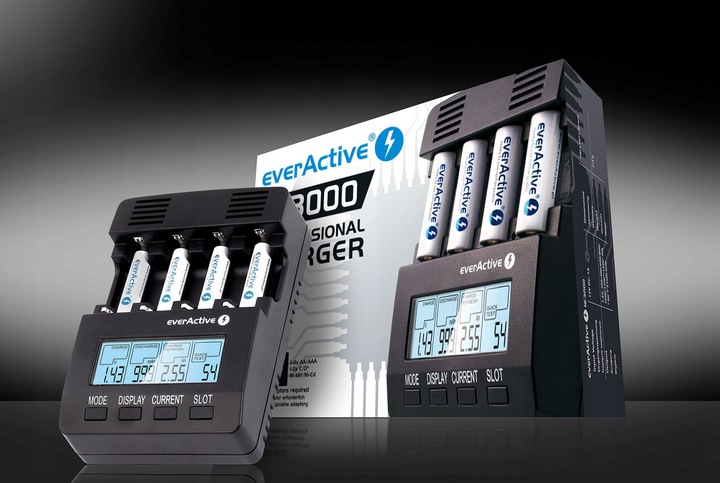 ŁADOWARKA AKUMULATORKÓW BATERII NiMH R3 R6 R14 R20