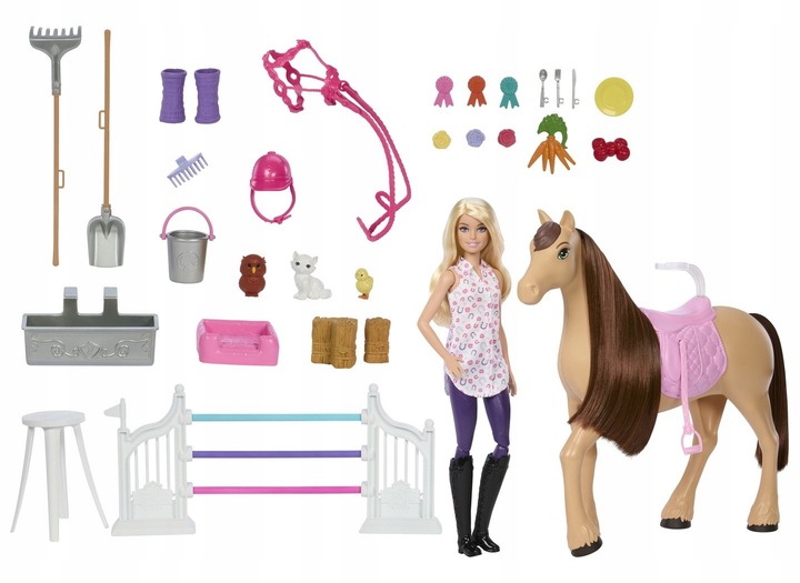 Barbie Stadnina dla Koni Mattel JDN43 Mysteries The Great Horse Chase