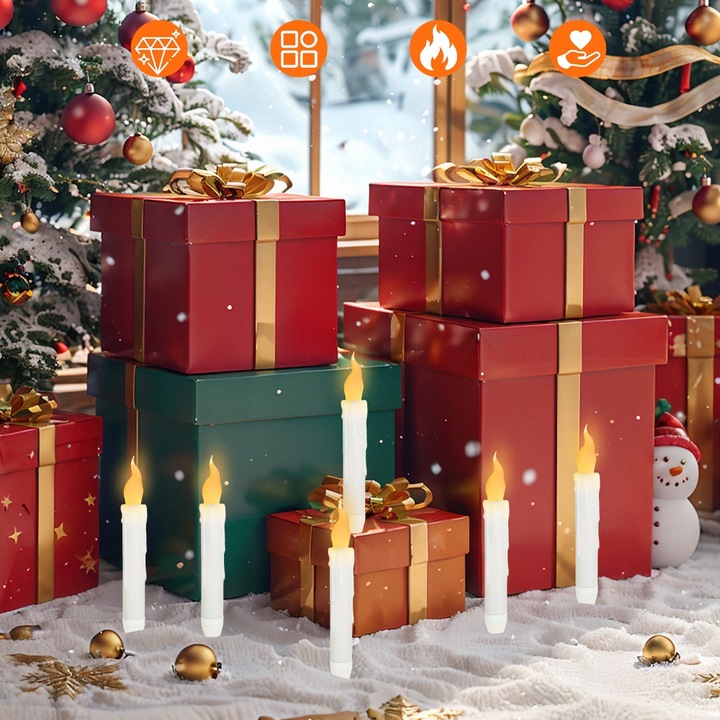 Lampka W Pływające Świeca Led Dekoracja Harry Potter Magic Wand, Dekoracja