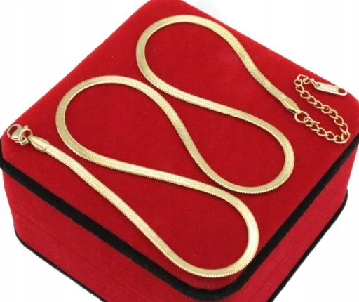 KOMPLET ZŁOTY ŻMIJKI 2 CZĘŚCI STAL CHIRURGICZNA