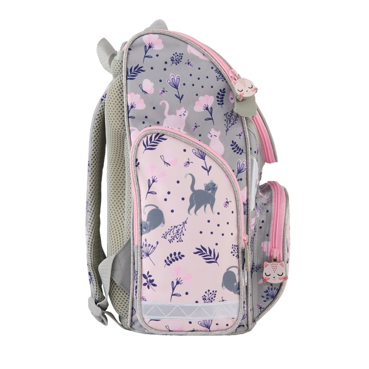 TORNISTER szkolny PASO KOTEK PLECAK - klasa 1-3 -ZESTAW 3 el.