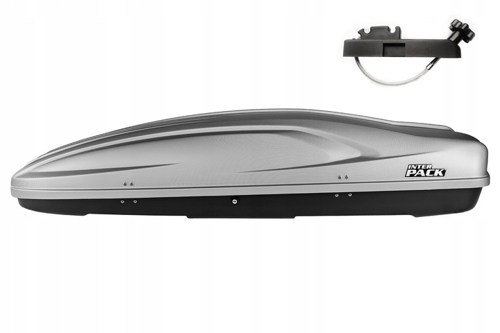 BOX BAGAŻNIK DACHOWY STELLA 480 SREBRNY OBUSTRONNIE OTWIERANY