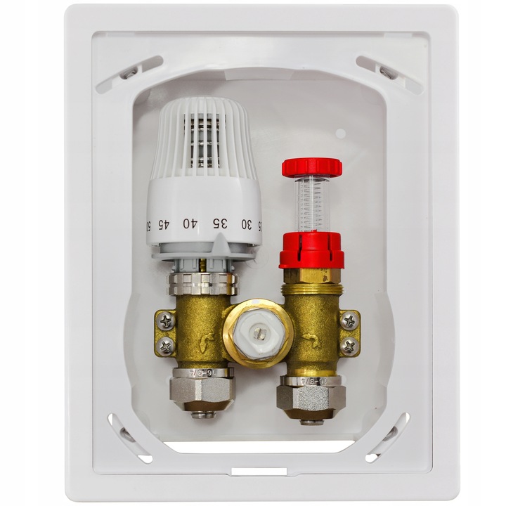 Zawór do PODŁOGÓWKI RTL BOX 3/4" GŁOWICA Podtynkowy OGRANICZNIK TEMPERATURY