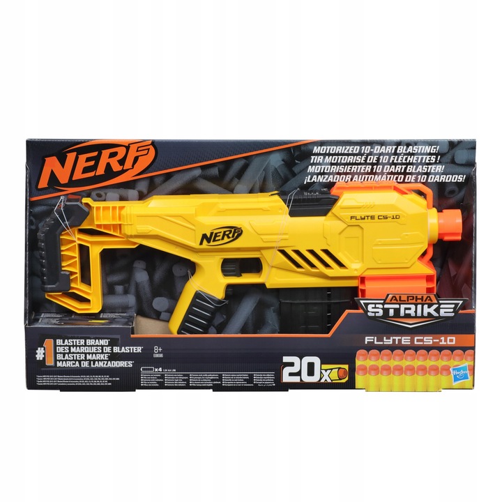 NERF STRIKE FLYTE CS-10 PISTOLET AUTOMATYCZNY plus 30 strzałek
