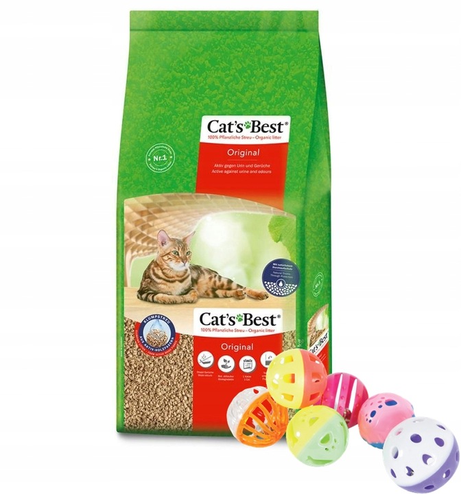 Żwirek drewniany Cat's Best Original Eco Plus 40l