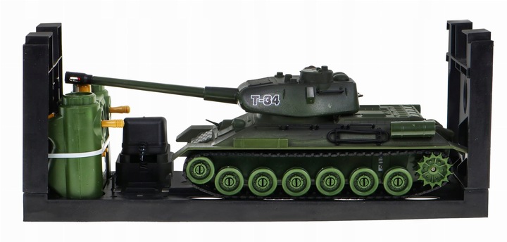 DUŻY ZESTAW Bitwa CZOŁGÓW Na Pilota R/C 2w1 Tiger Vs T-34 1:28 Dźwięki