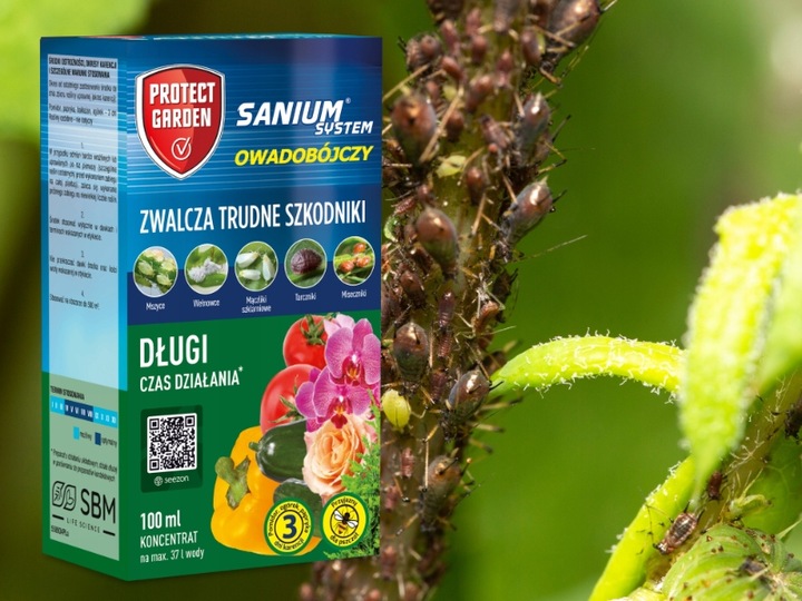 SANIUM SYSTEM OWADOBÓJCZY 100ml/37L środek na mszyce przędziorki ziemiórki