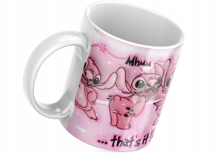 Świąteczny Kubek 3D Disney, Stitch - Idealny Na Prezent - Urodziny - NOWOŚĆ