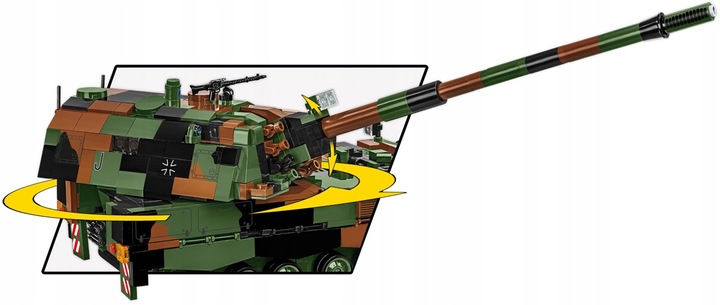 KLOCKI COBI 2628 Czołg PANZERHAUBITZE 2000 Niemiecka Samobieżna haubica