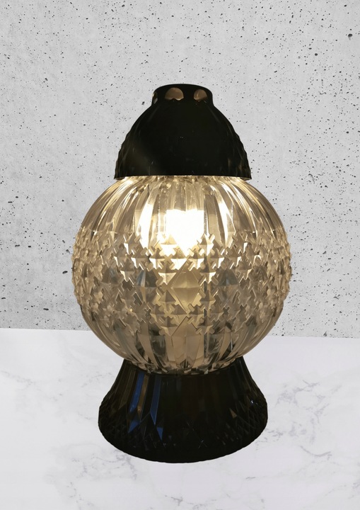 Znicz Glamour Kula Mała Czarny Połysk