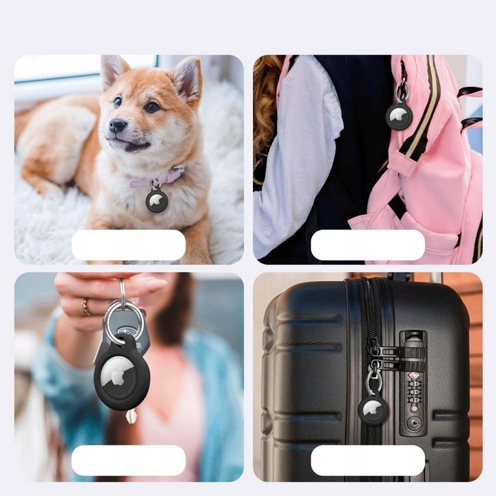 TECH-PROTECT ROUGH 2-PACK DO APPLE AIRTAG BLACK POKROWIEC CASE