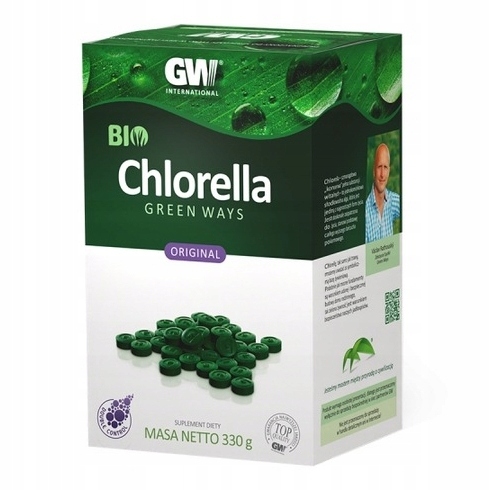 BIO CHLORELLA Green Ways 330 g 1320 tabletek PYRENOIDOSA - ZIELONKI