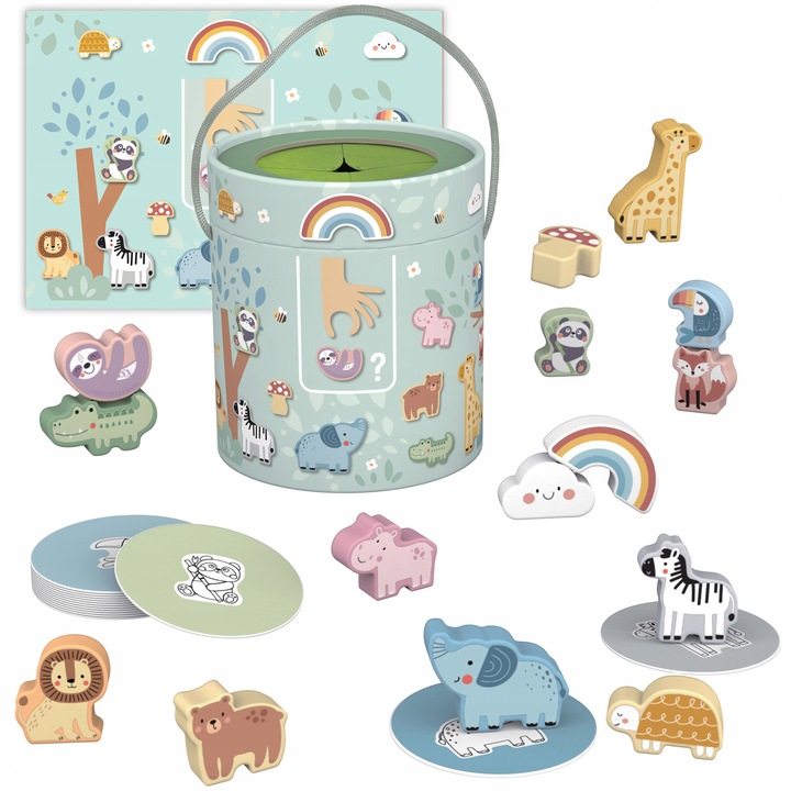 Tajemnicze Pudełko Dotknij i Dopasuj Woopie Green Mała Motoryka Zmysły EDU