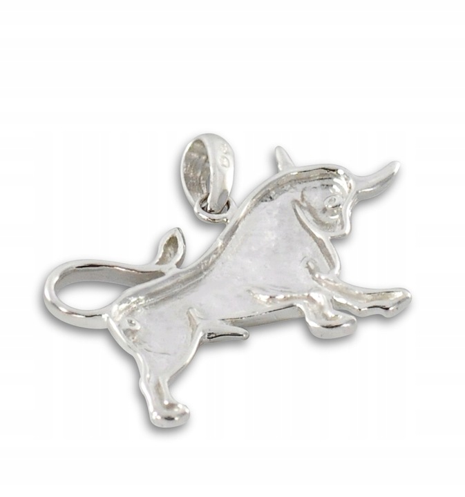 DUŻY WISIOREK ZNAK ZODIAKU BYK SREBRO 925