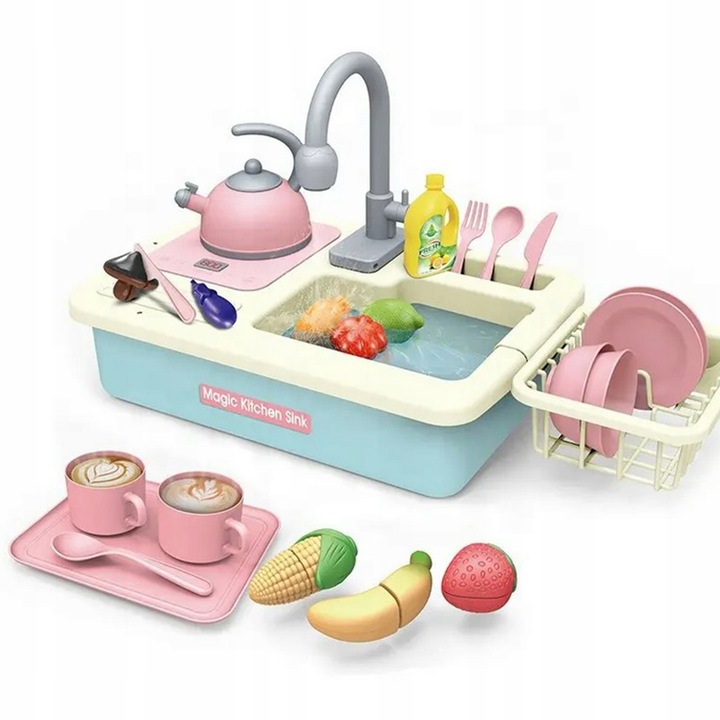 ZLEW ZLEWOZMYWAK KUCHNIA AGD KRAN WODA NACZYNIA AKCESORIA GOTOWANIE KUCHARZ