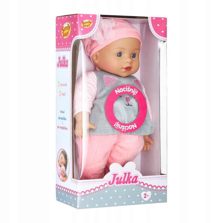 Lalka bobas jak żywa interaktywna ubranko mówi po polsku angielsku
