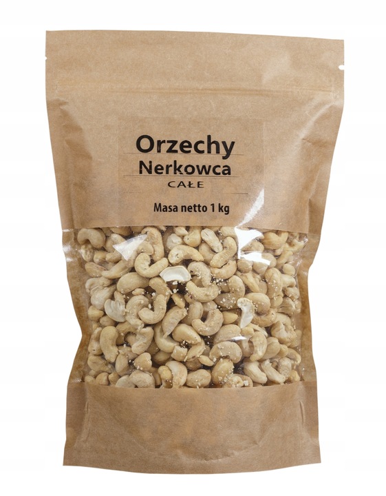 Orzechy nerkowca CAŁE 1kg 1000g orzech nerkowiec naturalne jakość nerkowce