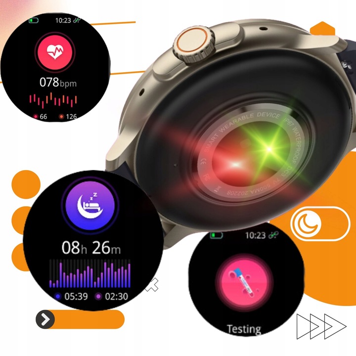 Zegarek męski SMARTWATCH Rubicon ROZMOWY KROKI SMS Sportowy MENU PL