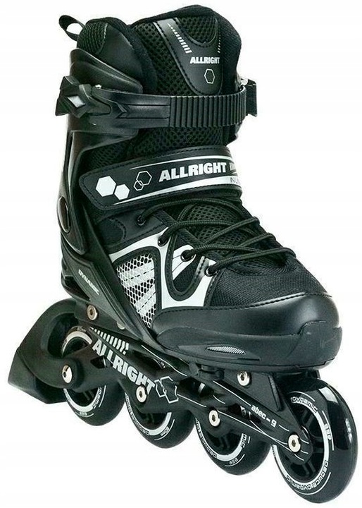 ŁYŻWOROLKI REGULOWANE ROLKI ALLRIGHT DYNAMIC ABEC-9 KOŁA 76mm ROZMIAR 36-39