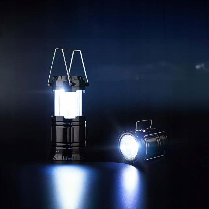 Lampa Solarna LED Latarka Turystyczna Biwakowa Akumulatorowa USB Powerbank