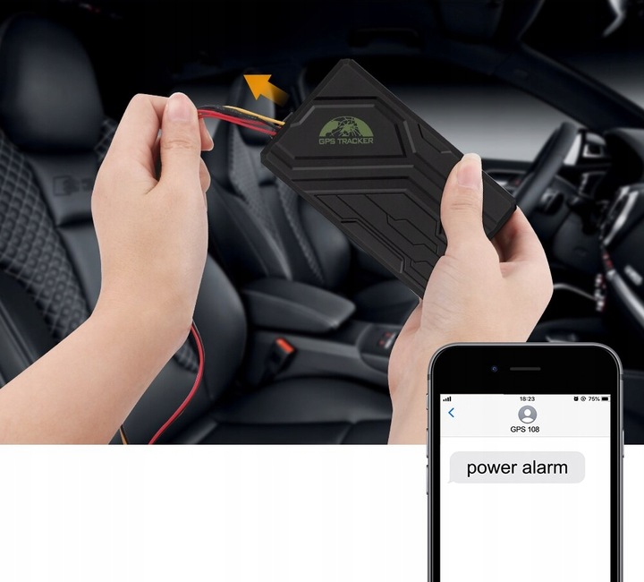 LOKALIZATOR GPS TK108B MAGNES PODSŁUCH 10000mAh