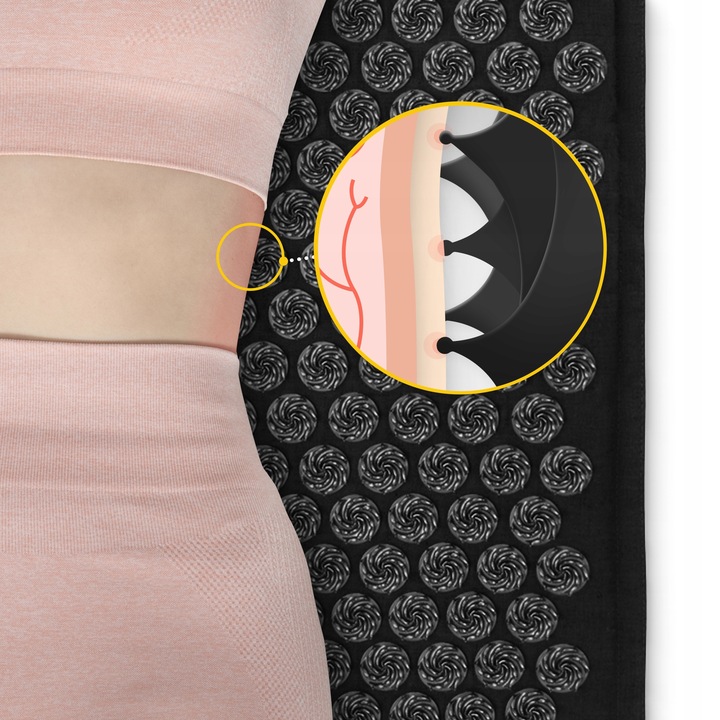 4FIZJO MATA DO AKUPRESURY Z KOLCAMI + PODUSZKA