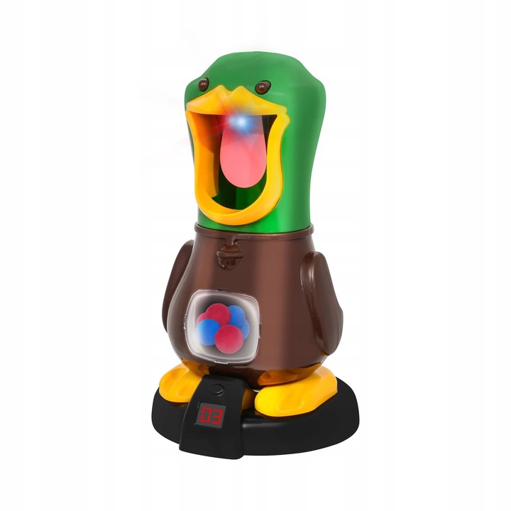 GŁODNA KACZKA STRZELANIE DO CELU DLA DZIECKA 2x PISTOLET 48 KULEK 2 KOLORY