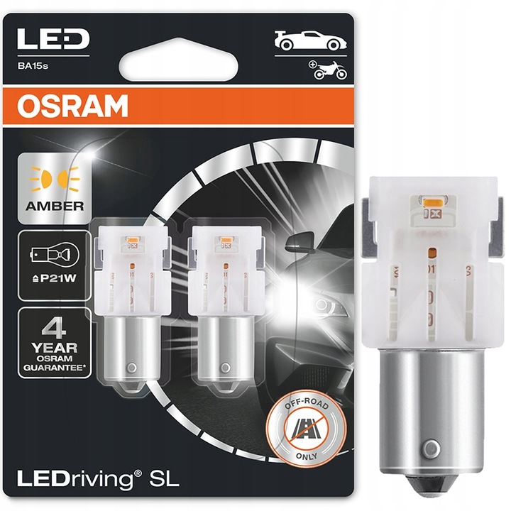 Osram Żarówka Ledowa Led Premium New P21W Amber Kierunkowskazy