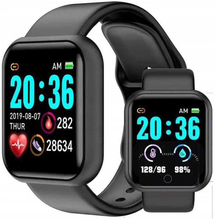 SMARTWATCH L18 SMARTBAND BLACK SPORTOWY PULS